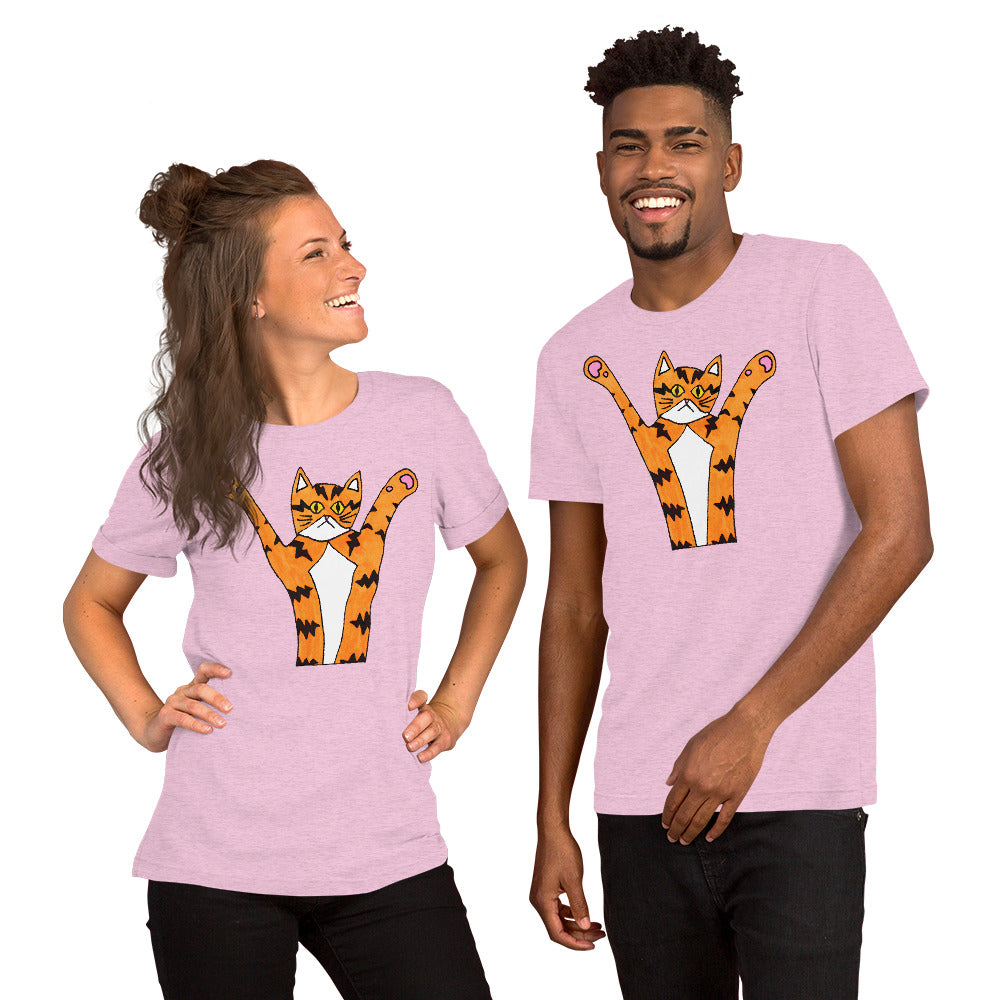 Funky Orange Cat T-Shirt, Unisex