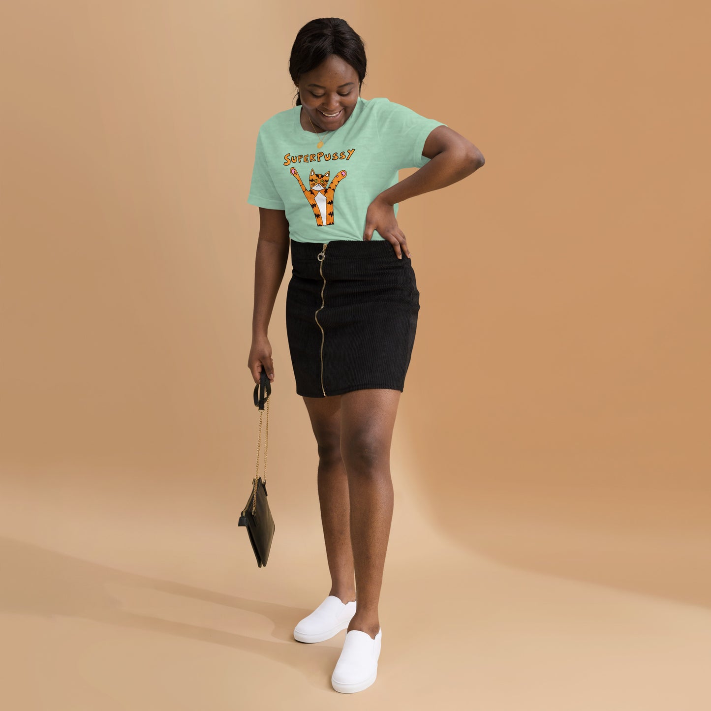 Superpussy Cat Unisex Short Sleeve T-Shirt | Super Soft