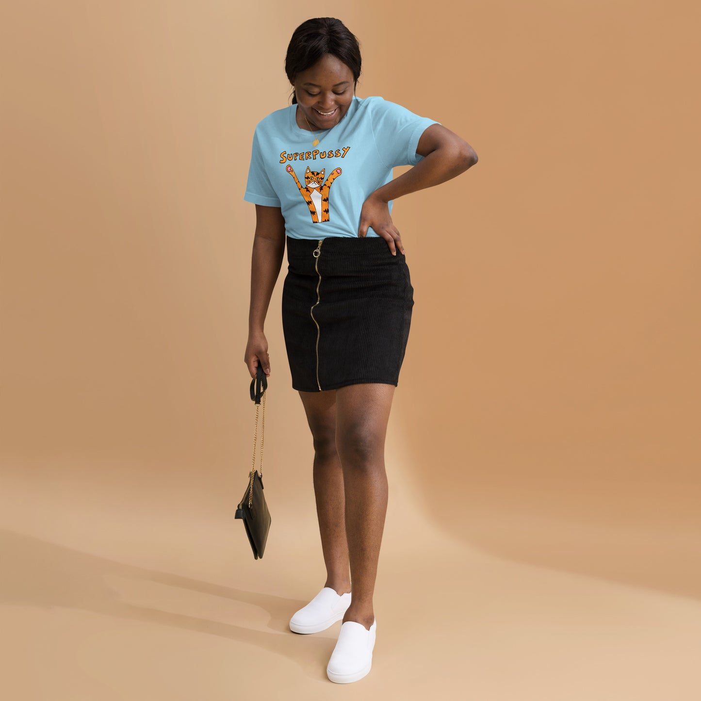 Superpussy Cat Unisex Short Sleeve T-Shirt | Super Soft