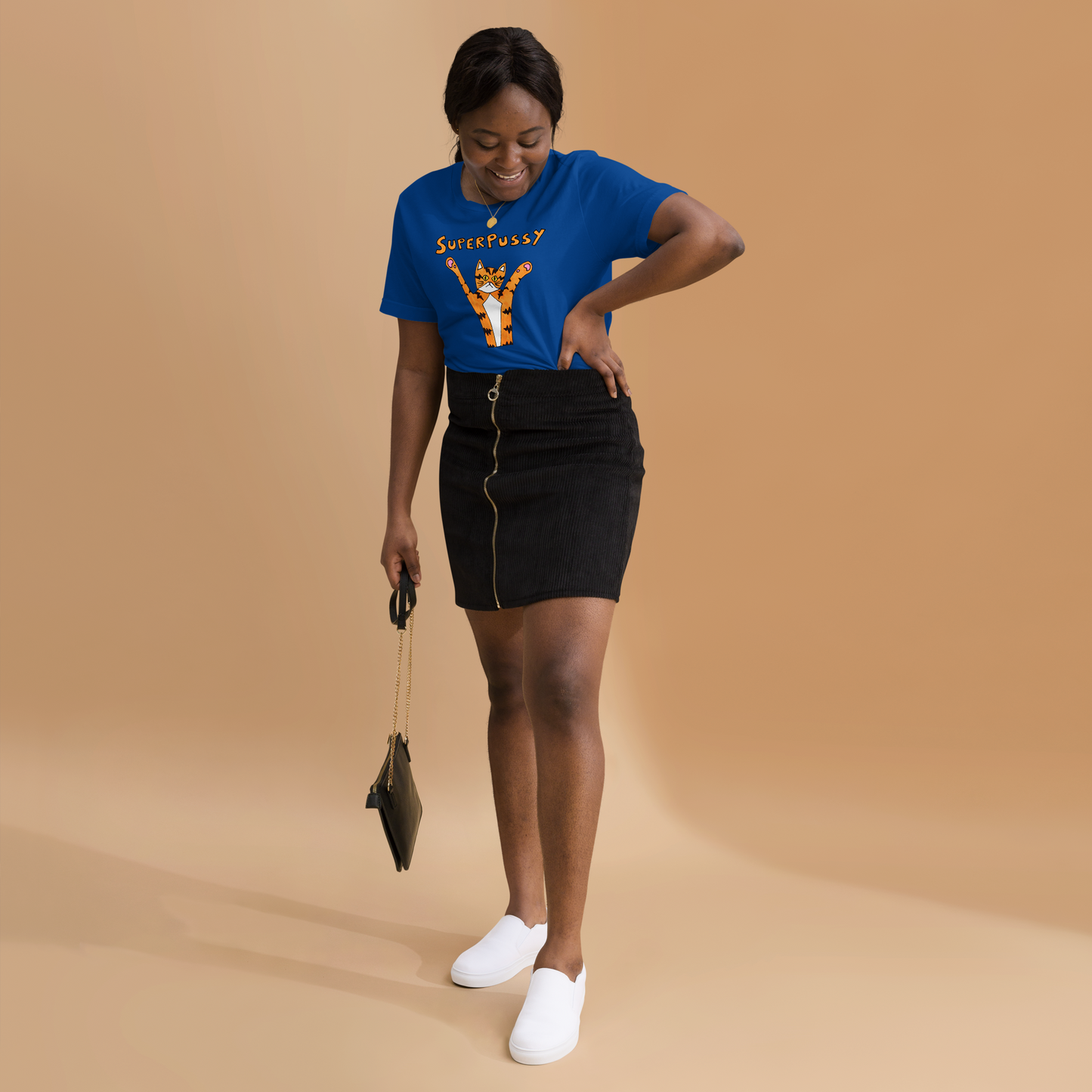 Superpussy Cat Unisex Short Sleeve T-Shirt | Super Soft