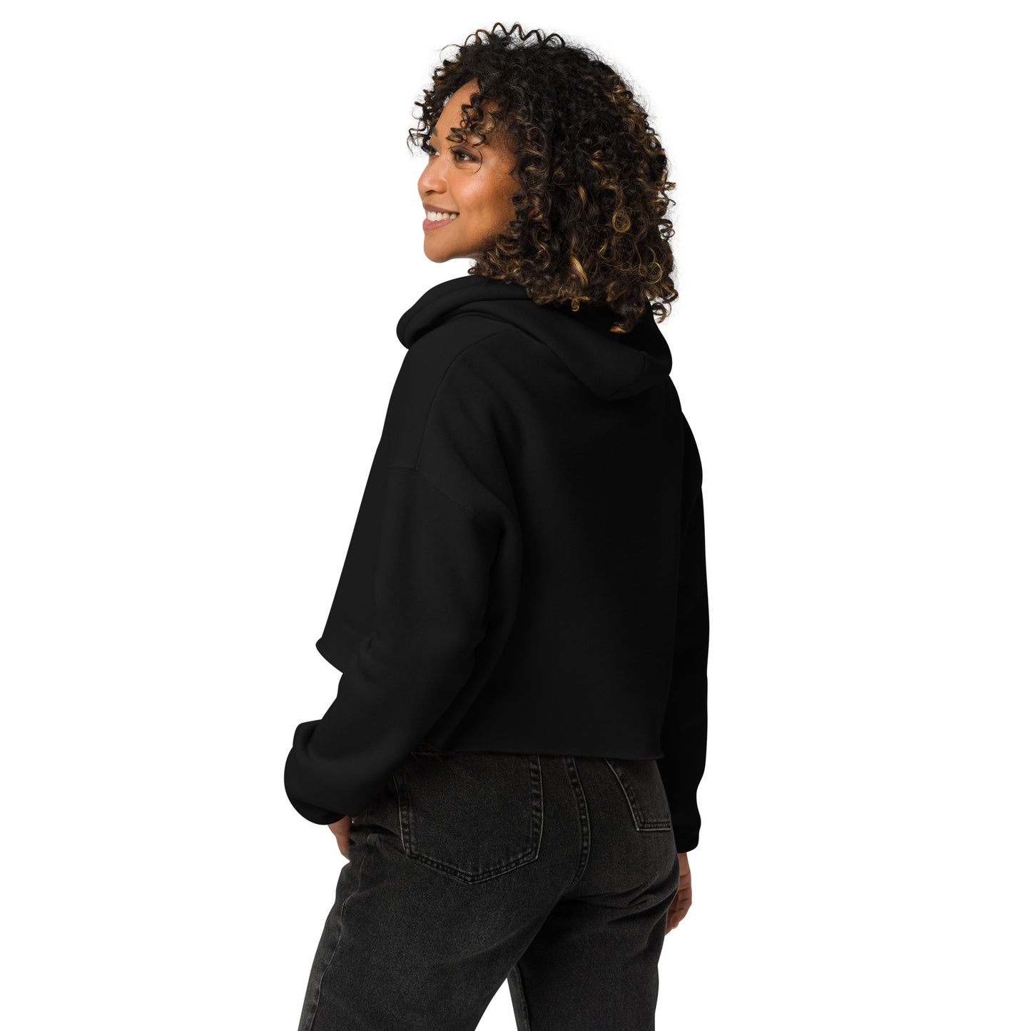 Superpussy Cat Cropped Hoodie Sweatshirt