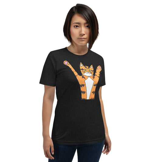 Funky Orange Cat T-Shirt, Unisex