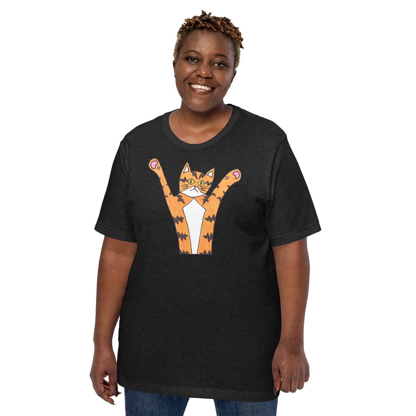 Funky Orange Cat T-Shirt, Unisex