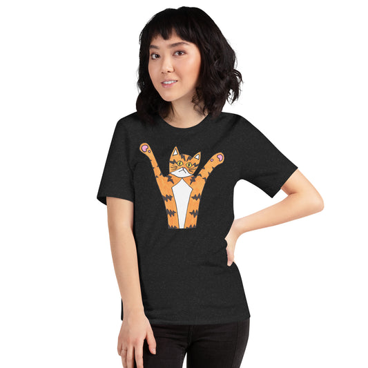 Funky Orange Cat T-Shirt, Unisex