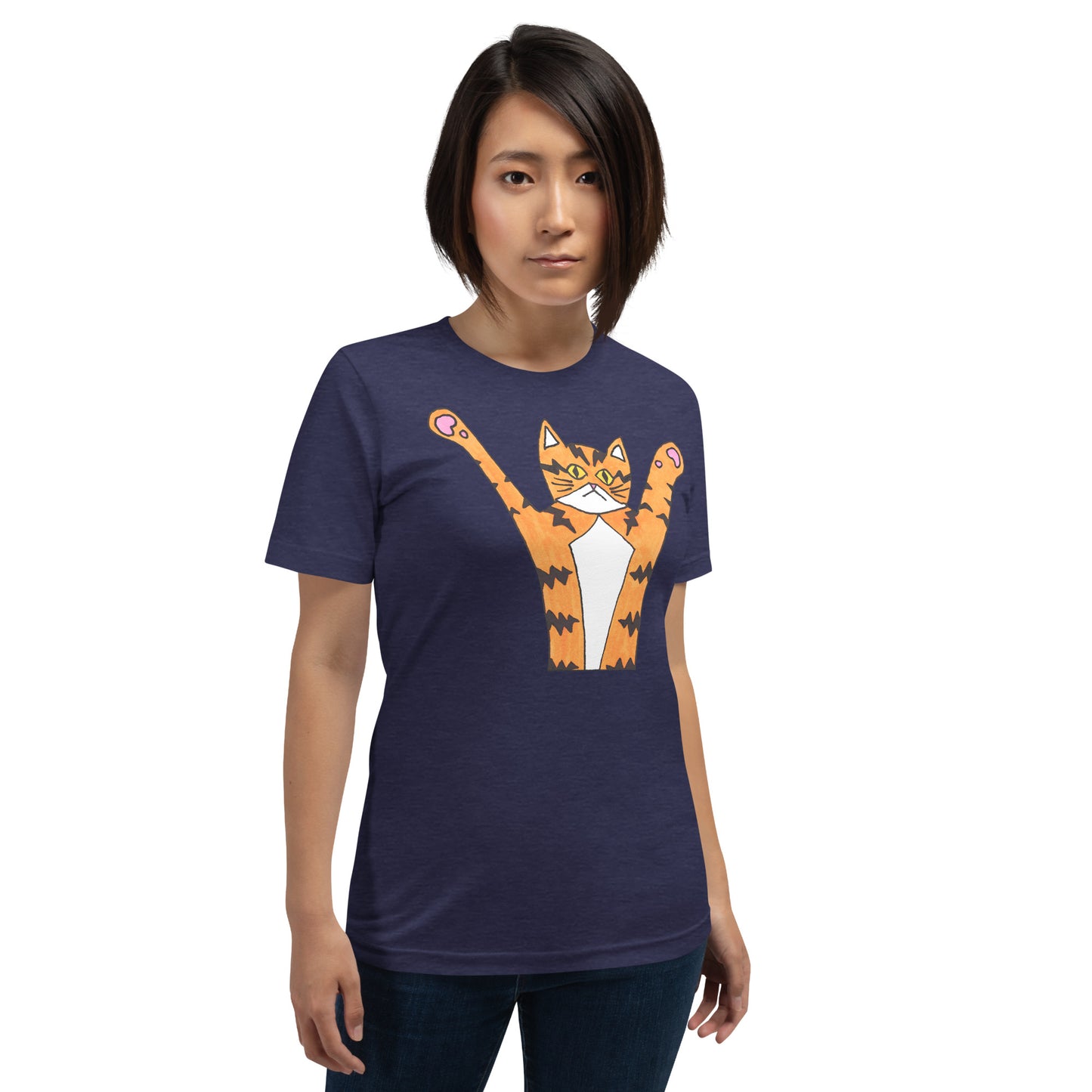 Funky Orange Cat T-Shirt, Unisex