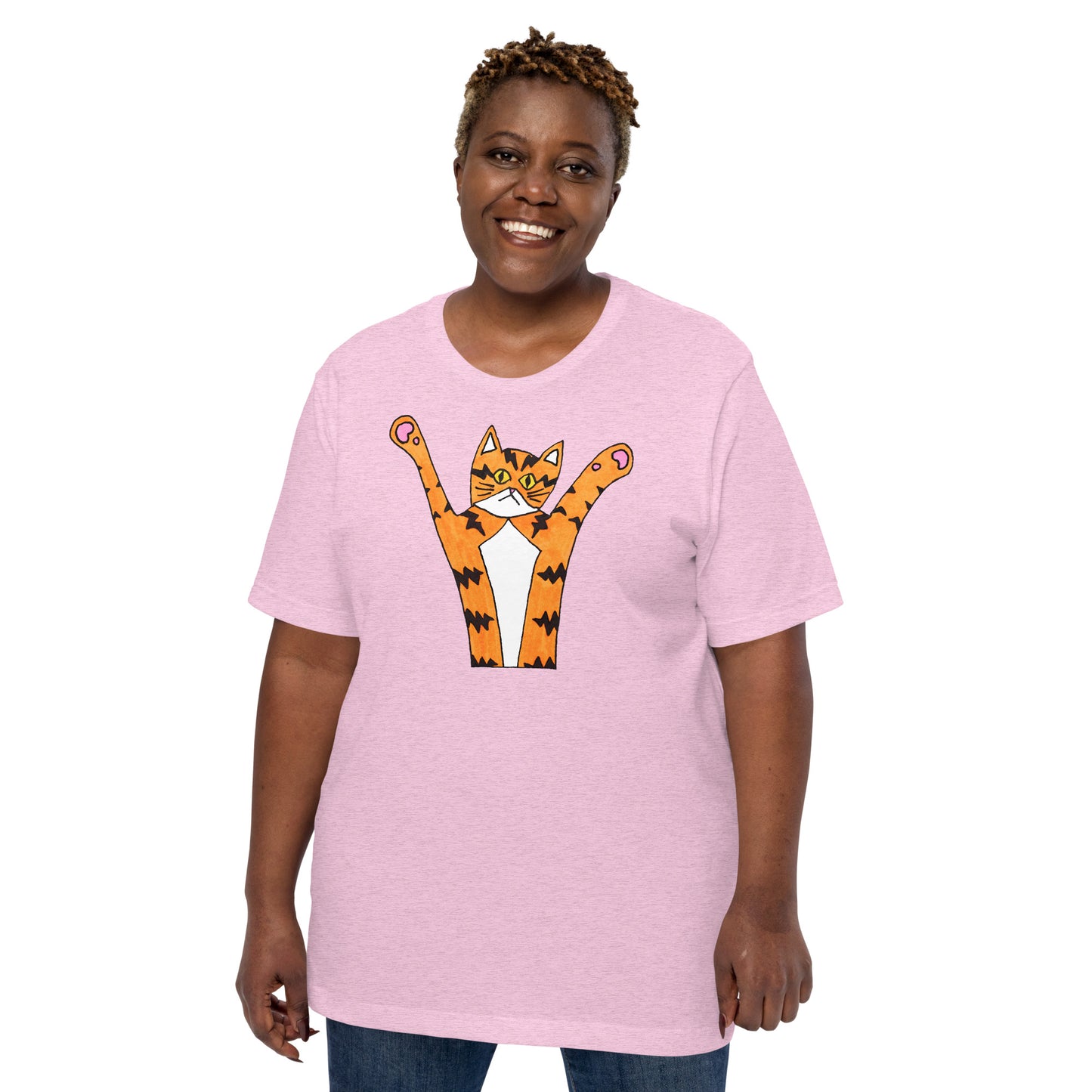 Funky Orange Cat T-Shirt, Unisex