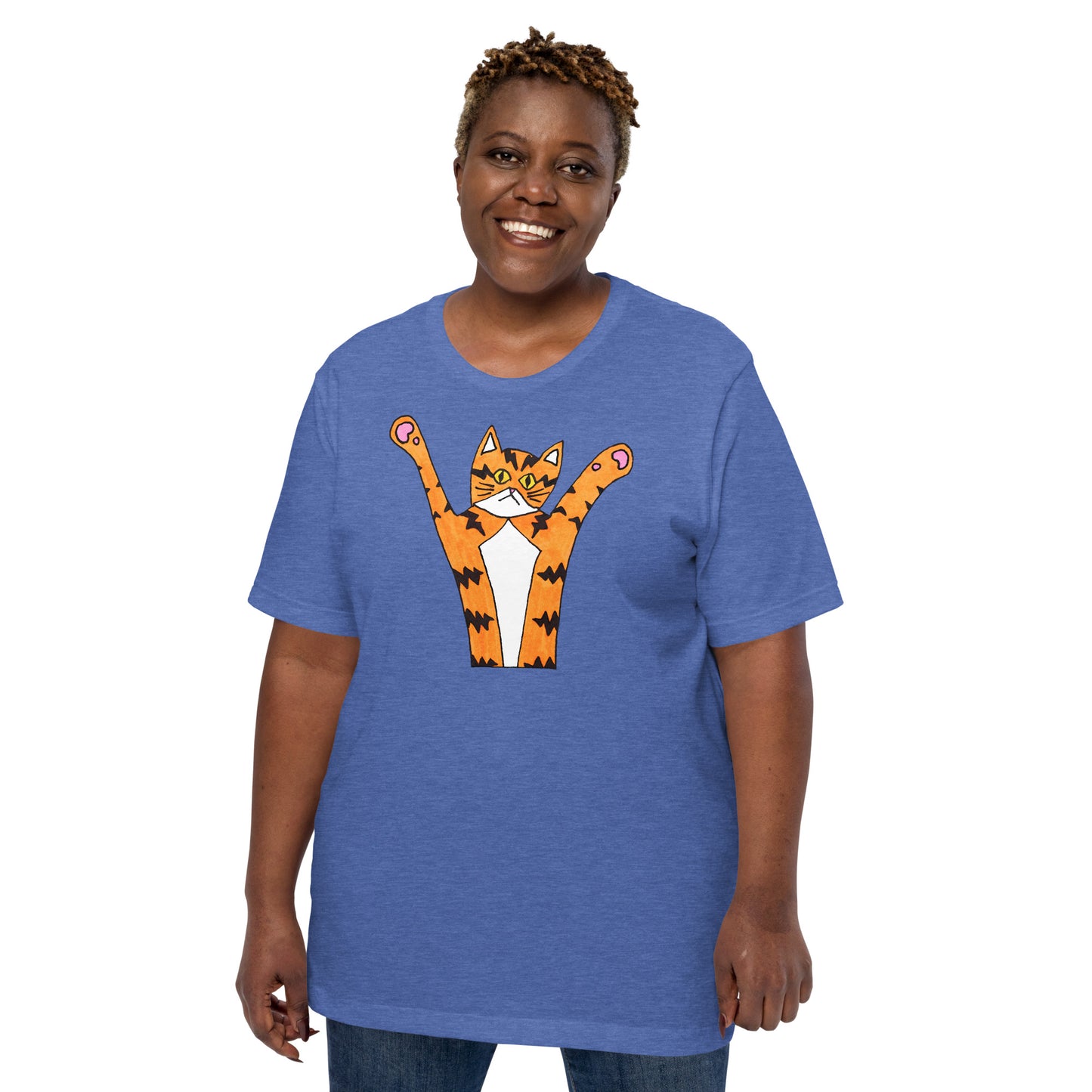 Funky Orange Cat T-Shirt, Unisex