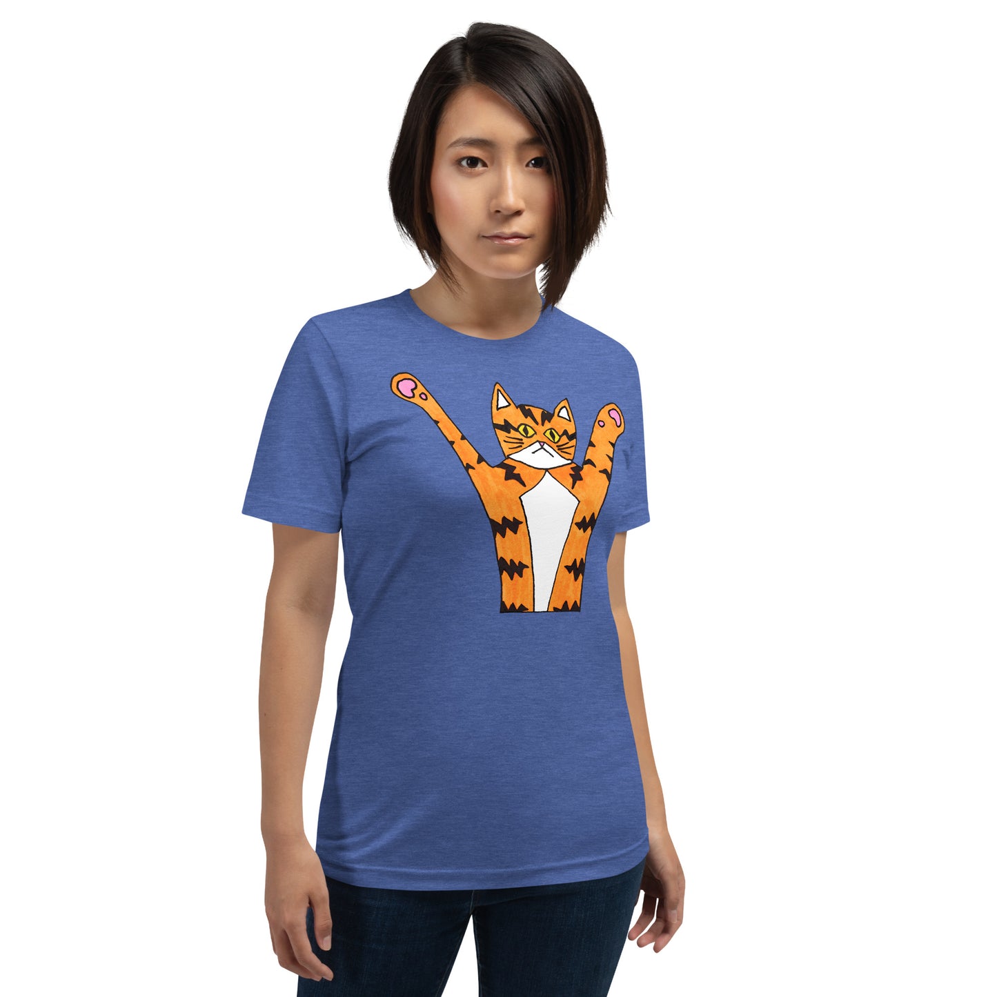 Funky Orange Cat T-Shirt, Unisex
