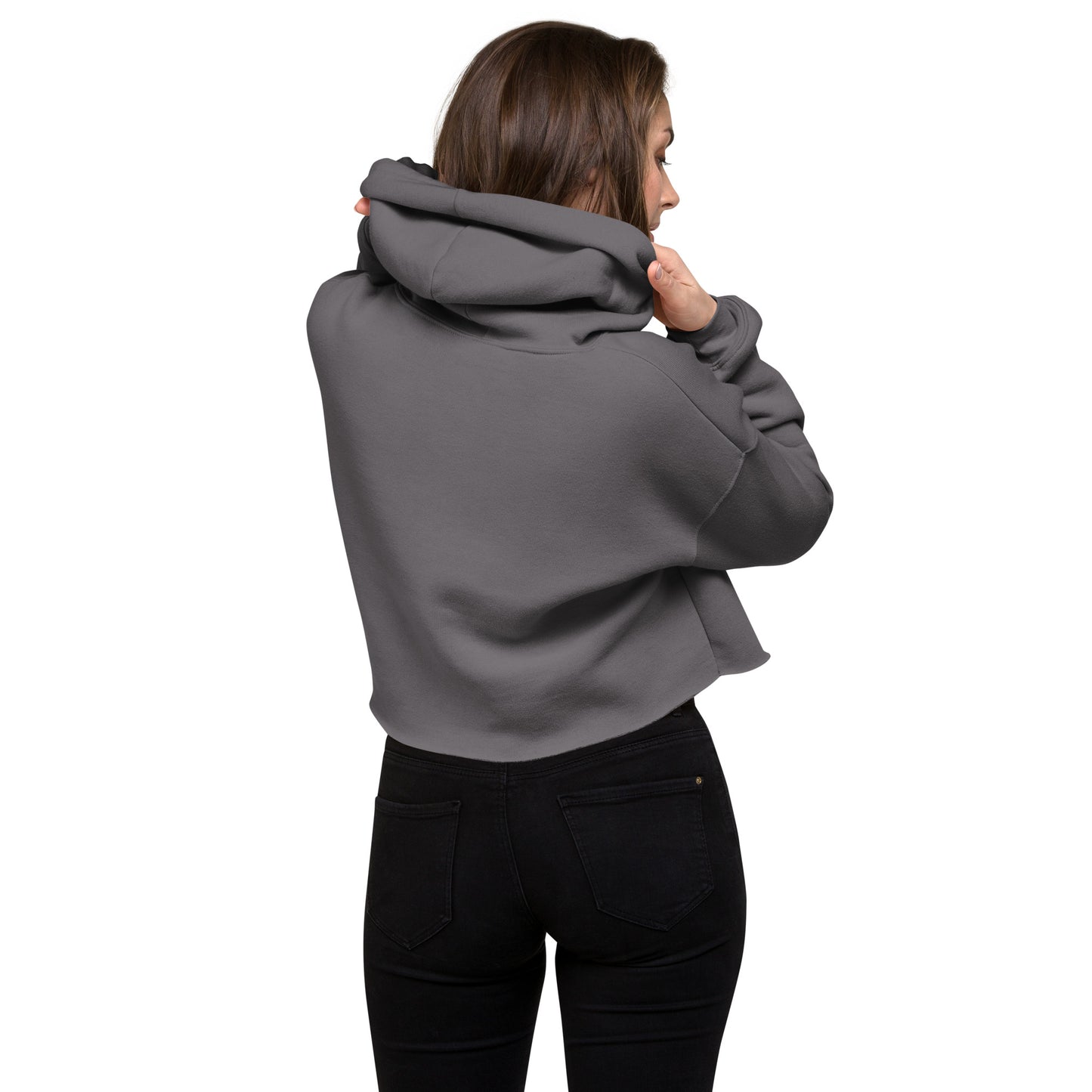 Superpussy Cat Cropped Hoodie Sweatshirt